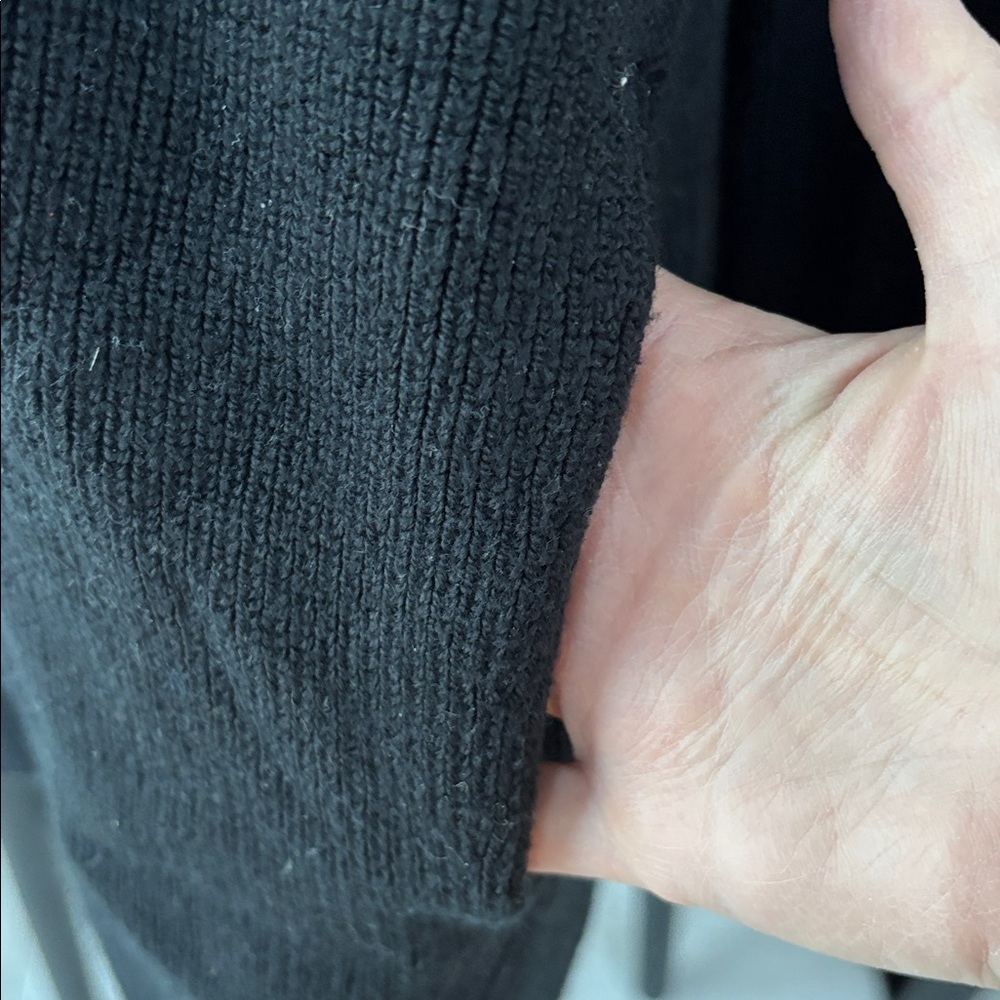 Lululemon Cashlu Sweater Wrap Style W3EGYS Black 4 - Picture 5 of 8